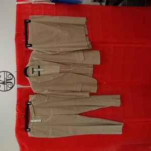 Brooks Brothers Stellita Fit Tan Pantsuit Set